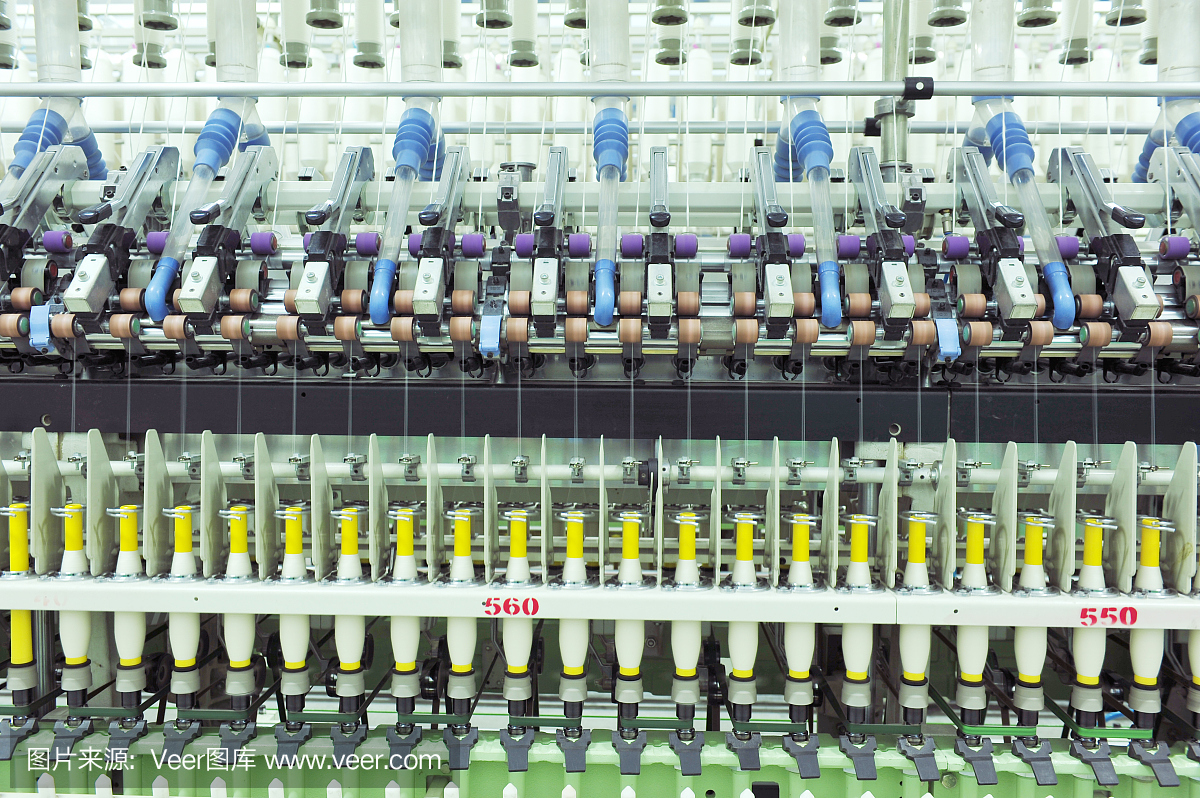 某纺丝生产公司的机械设备